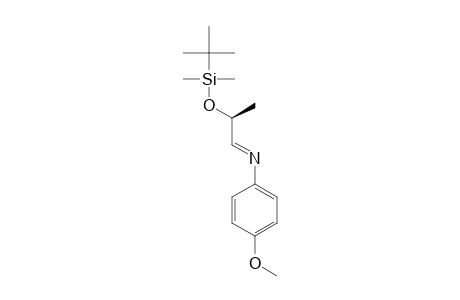 (2S)-2-(t-Butyldimethylsiloxy)-N-(p-methoxyphenyl)propanal imine