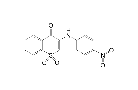 4H-1-Benzothiopyran-4-one, 3-[(4-nitrophenyl)amino]-, 1,1-dioxide