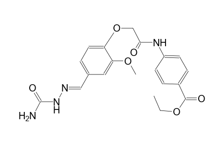 ethyl 4-{[(4-{(E)-[(aminocarbonyl)hydrazono]methyl}-2-methoxyphenoxy)acetyl]amino}benzoate