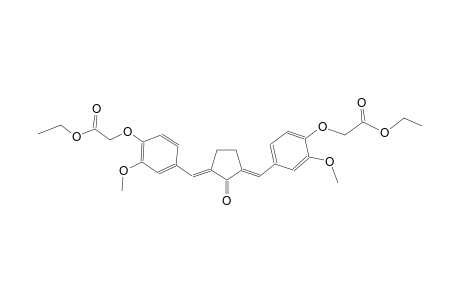 ethyl [4-((E)-{(3E)-3-[4-(2-ethoxy-2-oxoethoxy)-3-methoxybenzylidene]-2-oxocyclopentylidene}methyl)-2-methoxyphenoxy]acetate