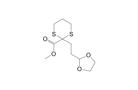 Methyl 2-(2-1,3-dioxolan-2-yl-ethyl)-1,3-dithiane-2-carboxylate