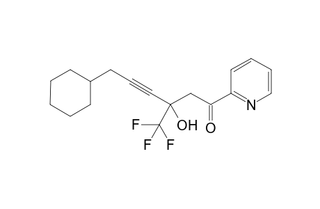 6-Cyclohexyl-3-hydroxy-1-(pyridin-2-yl)-3-(trifluoromethyl)hex-4-yn-1-one