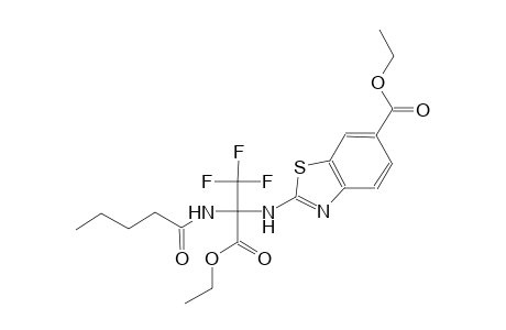 2-(1-Ethoxycarbonyl-2,2,2-trifluoro-1-pentanoylamino-ethylamino)-benzothiazole-6-carboxylic acid ethyl ester