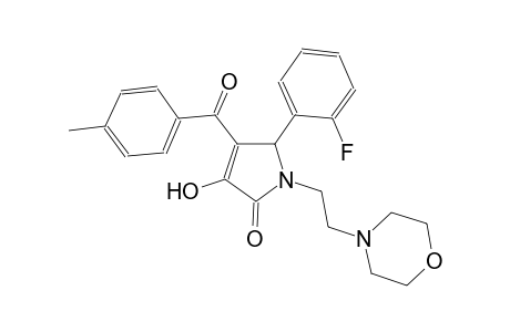 5-(2-fluorophenyl)-3-hydroxy-4-(4-methylbenzoyl)-1-[2-(4-morpholinyl)ethyl]-1,5-dihydro-2H-pyrrol-2-one