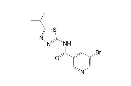 3-pyridinecarboxamide, 5-bromo-N-[5-(1-methylethyl)-1,3,4-thiadiazol-2-yl]-