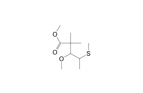 Methyl 3-Methoxy-2,2-dimethyl-4-(methylthio)pentanoate