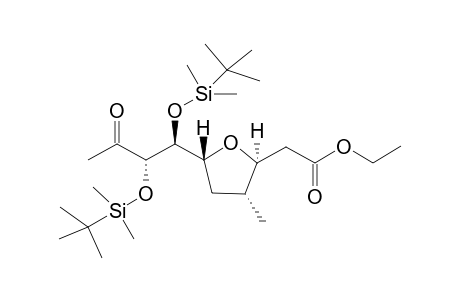 Ethyl 2-((2S,3R,5R)-5-((5S,6S)-6-acetyl-2,2,3,3,8,8,9,9-octamethyl-4,7-dioxa-3,8-disiladecan-5-yl)-3-methyltetrahydrofuran-2-yl)acetate