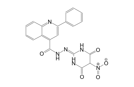 N'-(5-nitro-4,6-dioxotetrahydro-2(1H)-pyrimidinylidene)-2-phenyl-4-quinolinecarbohydrazide