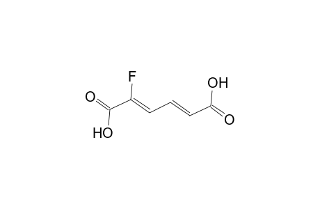 2,4-Hexadienedioic acid, 2-fluoro-