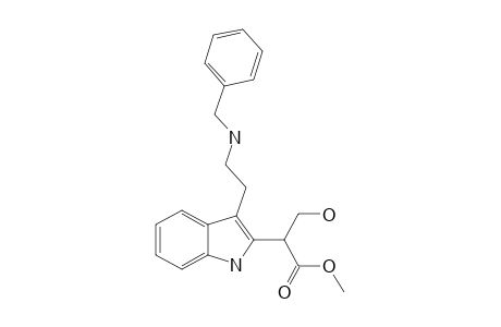 2-[3-[2-(benzylamino)ethyl]-1H-indol-2-yl]-3-hydroxy-propionic acid methyl ester