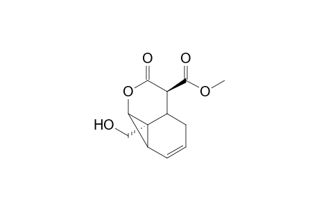 1H-Cyclopropa[de]-2-benzopyran-3a(3H)-carboxylic acid, 3b,6,6a,6b-tetrahydro-6a-(hydroxymethyl)-3-oxo-, methyl ester, (3a.alpha.,3b.alpha.,6a.alpha.,6b.alpha.)-(.+-.)-