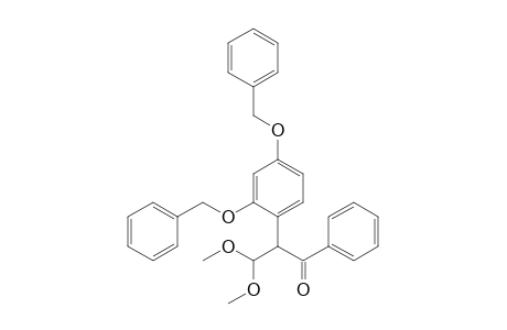 1-Phenyl-2-(2",4"-dibenzyloxyphenyl)-3,3-dimethoxypropan-1-one