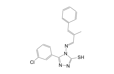 5-(3-chlorophenyl)-4-{[(E,2E)-2-methyl-3-phenyl-2-propenylidene]amino}-4H-1,2,4-triazol-3-yl hydrosulfide