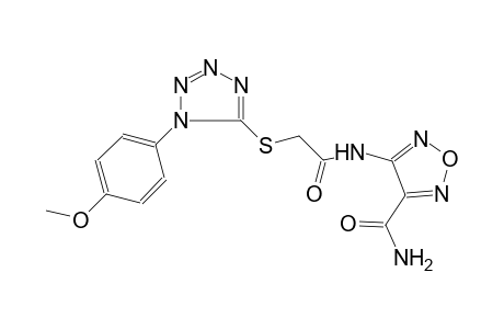 4-[({[1-(4-methoxyphenyl)-1H-tetraazol-5-yl]sulfanyl}acetyl)amino]-1,2,5-oxadiazole-3-carboxamide