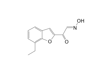 2-Benzofuranacetaldehyde, 7-ethyl-.alpha.-oxo-, aldoxime, (Z)-