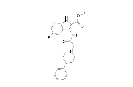 ethyl 5-fluoro-3-{[(4-phenyl-1-piperazinyl)acetyl]amino}-1H-indole-2-carboxylate