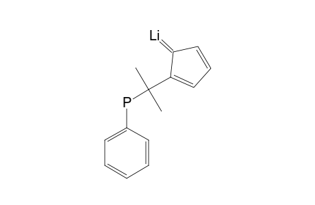LITHIUM_(1-METHYL-1-PHENYLPHOSPHINO)-ETHYLCYCLOPENTADIENIDE;LI-[C5H4-C-(CH3)2-P(H)PH]