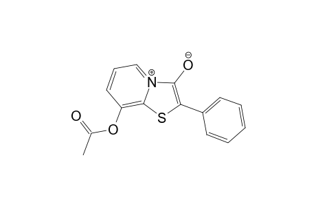 Thiazolo[3,2-a]pyridinium, 8-(acetyloxy)-3-hydroxy-2-phenyl-, hydroxide, inner salt