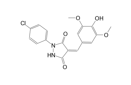 3,5-pyrazolidinedione, 1-(4-chlorophenyl)-4-[(4-hydroxy-3,5-dimethoxyphenyl)methylene]-, (4Z)-