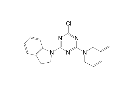 2-Chloro-4-(diallylamino)-6-(2,3-dihydro-1-indolyl)-1,3,5-triazine