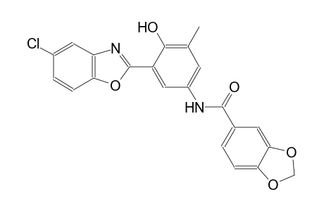 1,3-benzodioxole-5-carboxamide, N-[3-(5-chloro-2-benzoxazolyl)-4-hydroxy-5-methylphenyl]-