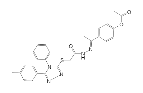 acetic acid, [[5-(4-methylphenyl)-4-phenyl-4H-1,2,4-triazol-3-yl]thio]-, 2-[(E)-1-[4-(acetyloxy)phenyl]ethylidene]hydrazide