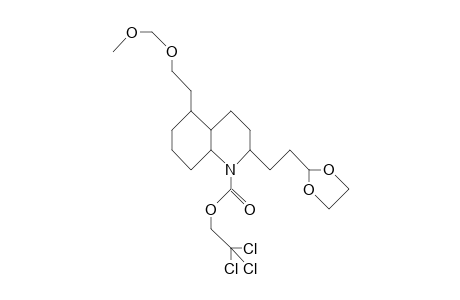 1,2a,3,4,4Ab, 5a,6,7,8,8ab-decahydro-1-(2,2,2-trichloro-ethoxy-carbonyl)-5-meomeoet-2-(3-ethylenedioxy-propyl)-quinoline