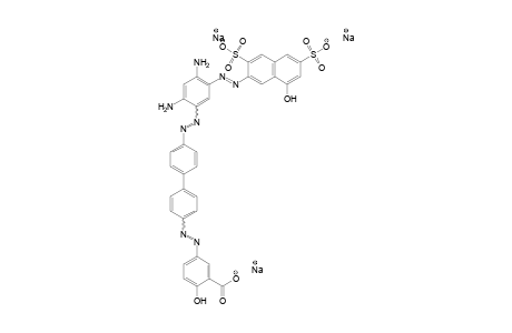 Trisodium 5-{[4'-({2,4-diamino-5-[(8-hydroxy-3,6-disulfonato-2-naphthyl)diazenyl]phenyl}diazenyl)-1,1'-biphenyl-4-yl]diazenyl}-2-hydroxybenzoate