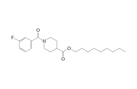 Isonipecotic acid, N-(3-fluorobenzoyl)-, nonyl ester