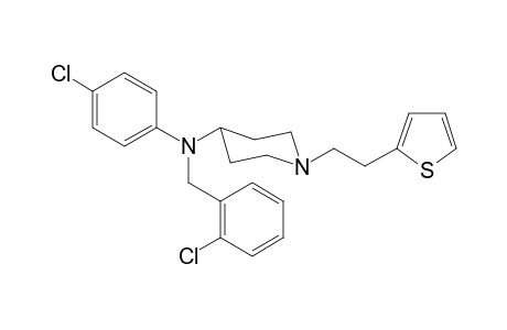 N-(2-Chlorobenzyl)-N-(4-chlorophenyl)-1-[(2-thiophen-2-yl)ethyl]-piperidin-4-amine