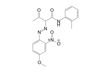 4-Methoxy-2-nitroaniline -> acetoacetic arylide-2-methylanilide