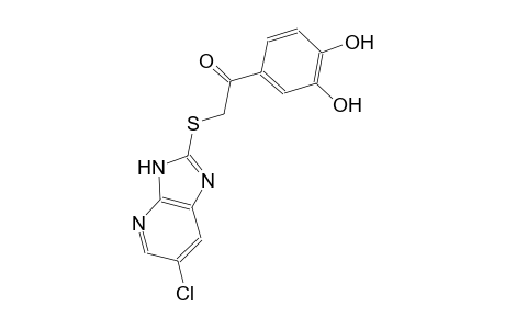 2-[(6-chloro-3H-imidazo[4,5-b]pyridin-2-yl)sulfanyl]-1-(3,4-dihydroxyphenyl)ethanone