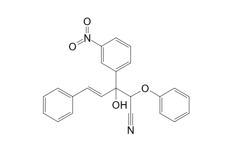 (E)-3-(3-nitrophenyl)-3-oxidanyl-2-phenoxy-5-phenyl-pent-4-enenitrile