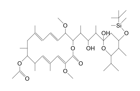 7-0-Acetyl-21-O-tert-butyldimethylsilyl-bafilomycin A1