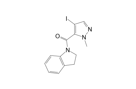(2,3-Dihydroindol-1-yl)(4-iodo-2-methyl-2H-pyrazol-3-yl)methanone