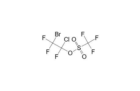 trifluoromethanesulfonic acid (2-bromo-1-chloro-1,2,2-trifluoro-ethyl) ester