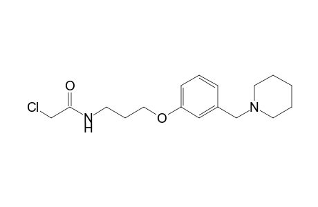 N-{3-[3'-(1"-Piperidinylmethyl)phenoxy]propyl}-chloroacetamide