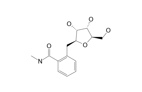 1-DEOXY-1-BETA-[2-(N-METHYL-CARBAMOYL)-BENZYL]-D-RIBOFURANOSIDE