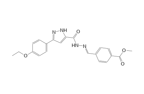 1H-pyrazole-5-carboxylic acid, 3-(4-ethoxyphenyl)-, 2-[(E)-[4-(methoxycarbonyl)phenyl]methylidene]hydrazide