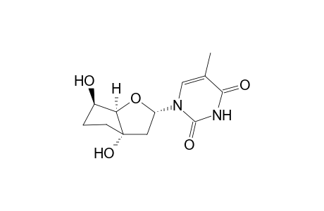 (3'S,5'R)-1-(2'-Deoxy-3',5'-ethano-.alpha.-D-ribofuranosyl)-thymine