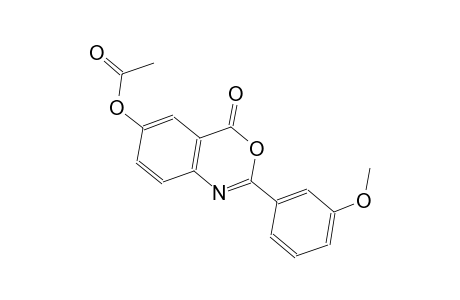 4H-3,1-benzoxazin-4-one, 6-(acetyloxy)-2-(3-methoxyphenyl)-