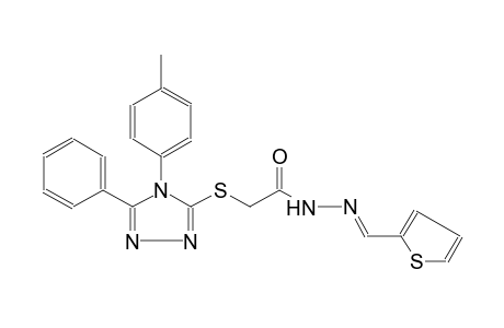acetic acid, [[4-(4-methylphenyl)-5-phenyl-4H-1,2,4-triazol-3-yl]thio]-, 2-[(E)-2-thienylmethylidene]hydrazide