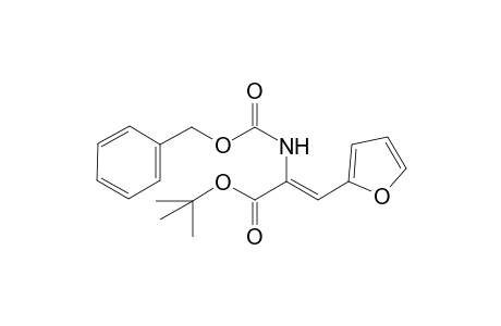 (Z)-2-(benzyloxycarbonylamino)-3-(2-furyl)acrylic acid tert-butyl ester
