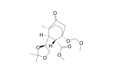 (1S,4R,5R,6R)-6-[(4S)-2,2-dimethyl-1,3-dioxolan-4-yl]-2-keto-4-(methoxymethoxy)-1-methyl-bicyclo[2.2.2]octane-5-carboxylic acid methyl ester