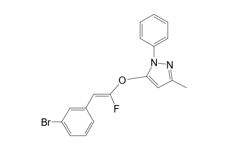 (Z)-5-((2-(3-bromophenyl)-1-fluorovinyl)oxy)-3-methyl-1-phenyl-1H-pyrazole
