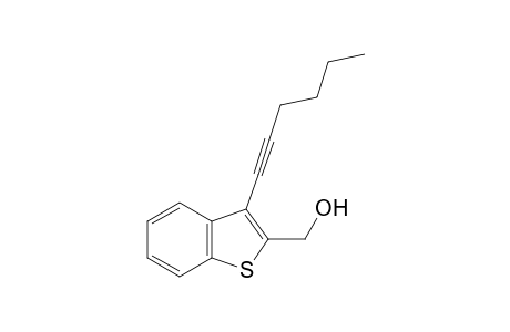 (3-(Hex-1-yn-1-yl)benzo[b]thiophen-2-yl)methanol
