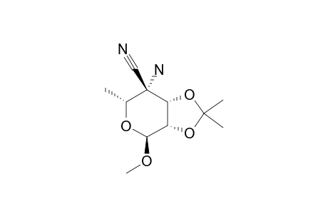 METHYL-4-AMINO-4-CYANO-4,6-DIDEOXY-2,3-O-ISOPROPYLIDENE-ALPHA-L-TALOPYRANOSIDE