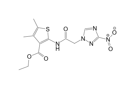 3-thiophenecarboxylic acid, 4,5-dimethyl-2-[[(3-nitro-1H-1,2,4-triazol-1-yl)acetyl]amino]-, ethyl ester