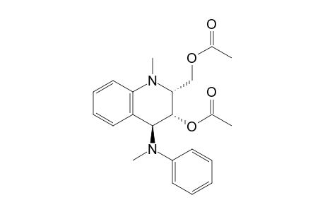 2-Quinolinemethanol, 3-(acetyloxy)-1,2,3,4-tetrahydro-1-methyl-4-(methylphenylamino)-, acetate (ester), (2.alpha.,3.alpha.,4.beta.)-