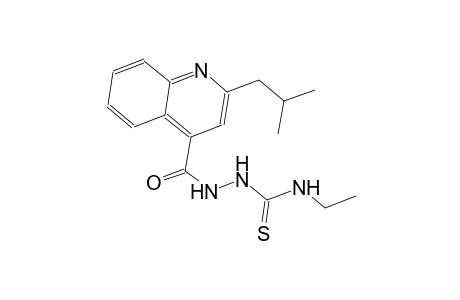 N-ethyl-2-[(2-isobutyl-4-quinolinyl)carbonyl]hydrazinecarbothioamide